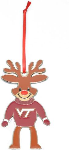 North Carolina Tar Heels (UNC) Reindeer Metal Christmas Ornament in Kuwait
