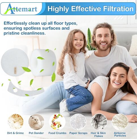 Filter Replacement for Shark MessMaster Portable Wet Dry Vacuums VS100, VS101, VS100C, VS105, UV105, 4 Foam + 4 Felt +4 Post-Motor Filters Kit, Part XFFKVS100 & XPMFVS100 in Kuwait