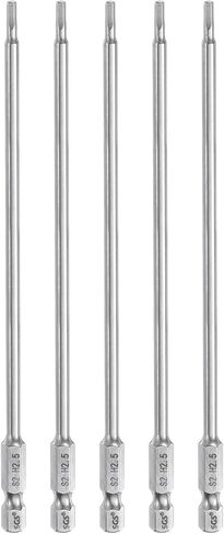 HARFINGTON 5pcs Hex Head Wrench Drill Bit 4mm (H4) Metric 1/4" Hex Shank 100mm (4") Long Magnetic S2 Steel Screwdriver Bits Industrial Grade Hexagon Flat Tip Drill Bits for Screws in Saudi Arabia