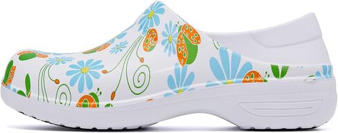 alcubieree Non Slip Work Shoes for Womens Slip on Waterproof Lightweight Comfor Clog for Nurse Food Service Healthcare Gardening Medical Kitchen Chef Cute in Saudi Arabia