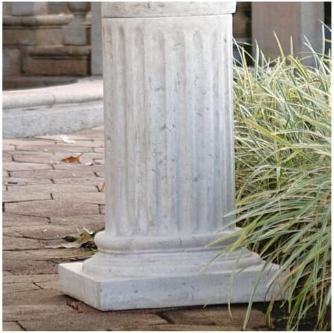 Design Toscano Classical Greek Fluted Garden Plinth Base Statuary Pedestal, Medium, 30 in Saudi Arabia