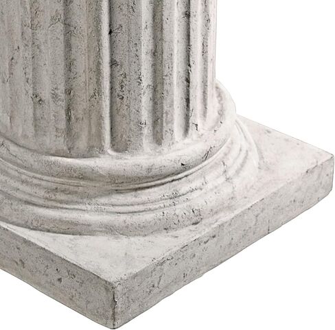 Design Toscano Classical Greek Fluted Garden Plinth Base Statuary Pedestal, Medium, 30 in Saudi Arabia