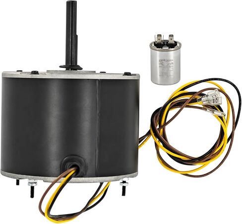 محرك مروحة مكثف HC37GE219 MOT99133، محرك مروحة 1/5 حصان 208/230 فولت 1100 دورة في الدقيقة استبدال 5KCP39DGY543S 5KCP39EGUA11BS HC37GE219A HB38GR219 HB38GQ230 HB38GQ230A 1172775 1186447 1191329 Y7S623C269L in Kuwait