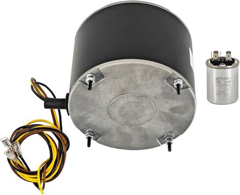 محرك مروحة مكثف HC37GE219 MOT99133، محرك مروحة 1/5 حصان 208/230 فولت 1100 دورة في الدقيقة استبدال 5KCP39DGY543S 5KCP39EGUA11BS HC37GE219A HB38GR219 HB38GQ230 HB38GQ230A 1172775 1186447 1191329 Y7S623C269L in Kuwait