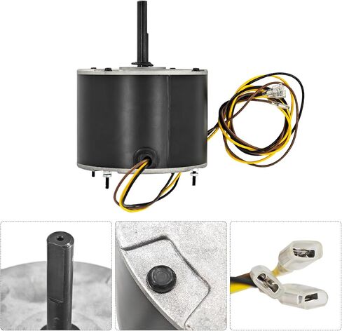 محرك مروحة مكثف HC37GE219 MOT99133، محرك مروحة 1/5 حصان 208/230 فولت 1100 دورة في الدقيقة استبدال 5KCP39DGY543S 5KCP39EGUA11BS HC37GE219A HB38GR219 HB38GQ230 HB38GQ230A 1172775 1186447 1191329 Y7S623C269L in Kuwait