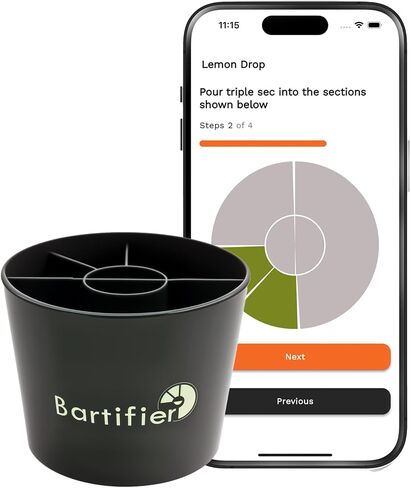 Premium Portable Cocktail Maker – 380+ Recipes, App-Enabled Device, Easy-to-Use Home Bar Device for Perfect Cocktails – Ideal for Parties, Gatherings, & Mixology Events. (Patent Pending) in Saudi Arabia