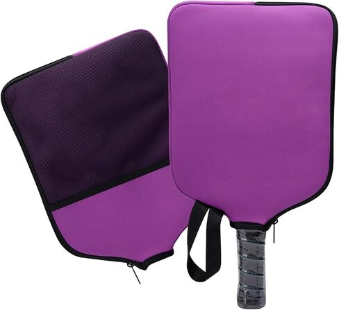Pickleball Paddle Cover Pickleball Racket Sleeve Bag with Handle Strap Pickleball Equipment Protective Paddle Sleeve with Mesh Pocket Ball Holder Organizer Bag Case Gift,A++ in Saudi Arabia