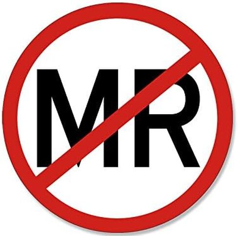 ملصق دائري أحمر بدون MR (ملصق طبي غير آمن للمستشفى من الفينيل الطبي للسلامة في المستشفى (3 بوصة) in Saudi Arabia