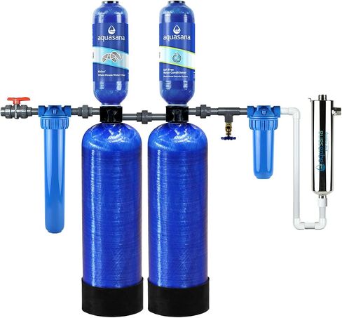 Aquasana Whole House Water Filter System - Carbon & KDF Home Water Filtration - Reduces Sediment & 97% Of Chlorine - Rhino Chlorine - WH-1000 in Saudi Arabia