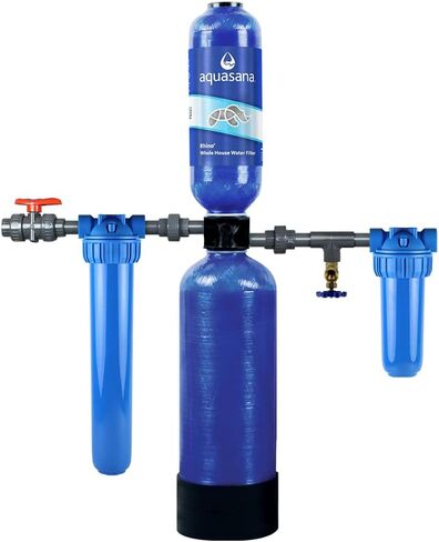 Aquasana Whole House Water Filter System - Carbon & KDF Home Water Filtration - Reduces Sediment & 97% Of Chlorine - Rhino Chlorine - WH-1000 in Saudi Arabia