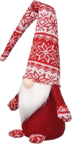 funoasis اليدوية عيد الميلاد أفخم التماثيل المنزل Tomte جنوم لجميع المواسم السويدية القزم تمثال القهوة ركن الزينة 19 بوصة (الوردي) in Kuwait