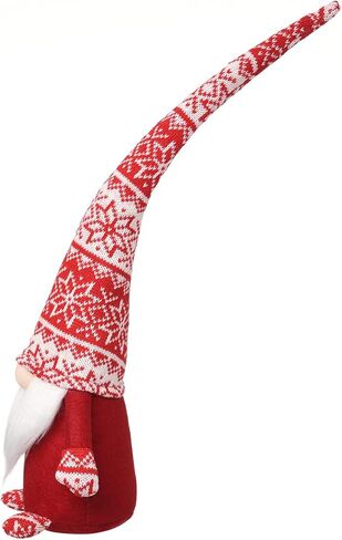 funoasis اليدوية عيد الميلاد أفخم التماثيل المنزل Tomte جنوم لجميع المواسم السويدية القزم تمثال القهوة ركن الزينة 19 بوصة (الوردي) in Kuwait