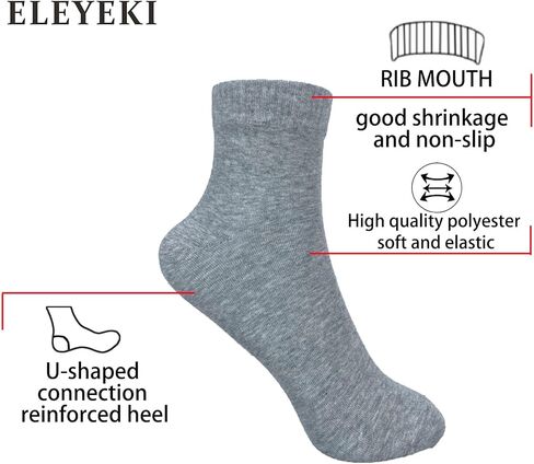 ELEYEKI Unisex Casual Crew Sock Calf Tube Socks in Saudi Arabia