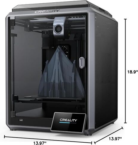 Creality K1 Speedy 3D Printer, 600mm/s High Speed, Core XY, Faster and Smarter with 32mm³/s Flow,Auto Leveling,Self-Test,Solve Ringing G-Sensor,Fast Cooing,Die-cast Frame 220x220x250mm in Saudi Arabia