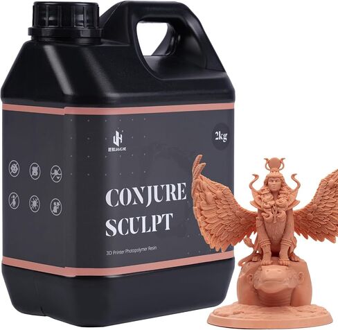 Chitu Systems Conjure Sculpt Resin,3D Printer Resin High-Detailed with Very Clear Detail Performance, Best-Resin for Miniatures and Display Pieces LCD 3D Printing (Grey,1000g) in Saudi Arabia