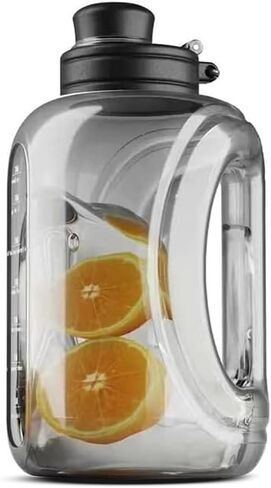 Cup Large Half Gallon/1700ML Water Bottle with Removable Straw-BPA Free Leakproof Water Jug with Time Marker to Ensure You Drink Enough Water Daily for for Fitness, Gym and Outdoor Sports in Saudi Arabia
