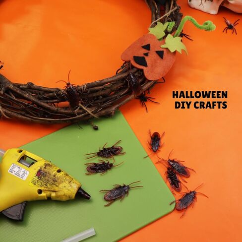 Needzo Fake Premium Cockroaches, Lifelike Plastic Bugs for Halloween Tabletop Decorations, 36 Pieces, 1.75 Inches Each in Saudi Arabia