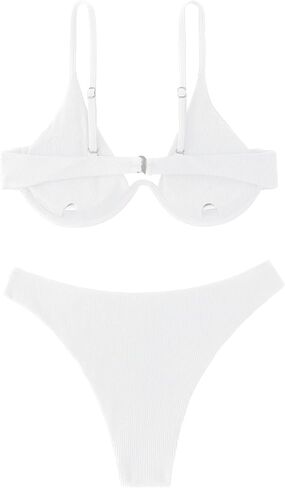 Verdusa Women's 2 Piece Triangle Bikini High Cut Bathing Suit Swimsuit in Saudi Arabia