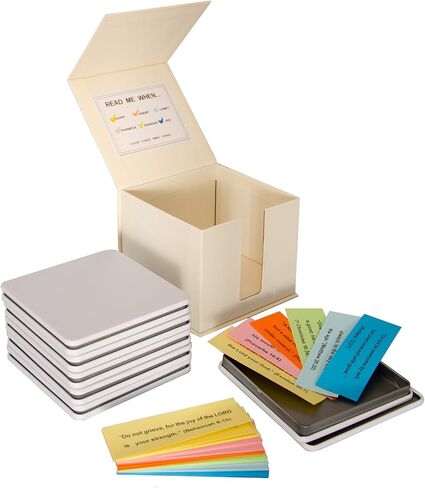 Christian Decorative Box With Inspirational Bible Verses,Christian Gifts,Religious Gifts,Bible Stuff,Christian Accessories,Jesus Gifts,Scripture Gifts,Church Accessories (white) in Saudi Arabia
