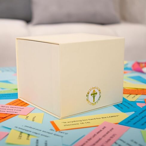 Christian Decorative Box With Inspirational Bible Verses,Christian Gifts,Religious Gifts,Bible Stuff,Christian Accessories,Jesus Gifts,Scripture Gifts,Church Accessories (white) in Saudi Arabia
