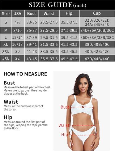 Ocean Blues Women's Two-Piece Bikini Set with Lace-Up Back Bralette Keyhole Bikini Top and Tie-Side Bottoms in Saudi Arabia