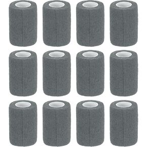 uxcell Adhesive Elastic Tape Elastic Bandage, Sports Elastic Wrap Flexible Stretch Athletic Wrist Tape for Tennis Racquet Grip Sports Knee Ankle