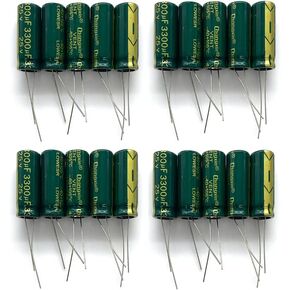 20 قطعة 25 فولت 3300 فائق التوهج 25 فولت 3300mfd 105c الألومنيوم مُكثَّف كهربائيًا 13 × 25 مللي متر in Kuwait