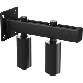 Adjustable Slide Gate Guide Roller,Heavy Duty 4" Thickening Sliding Gate Support Assembly, Iron Gate Guide Wheel Pulley, Adjustable Up to 5.7" for Sliding Rolling Gates