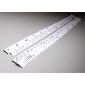 DUKAL 4413 Disposable Tape Measure, Blue Markings, 24" Length, Paper (Pack of 1000)