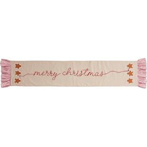 Mud Pie Gingerbread Crochet Runner; 14" x 72"