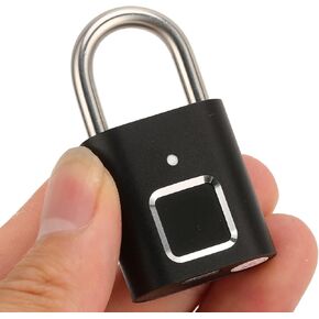 Fingerprint Padlock, Smart Keyless Fingerprint Padlock, USB Rechargeable Smart Padlocks, Portable Keyless Lock for Locker, Backpack, Suitcase, Cabinet