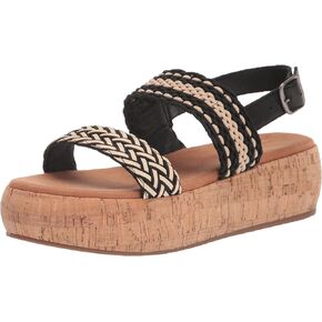 صندل نسائي من Lucky Brand Jadiel ذو نعل سميك، - 8.5