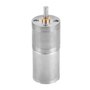 Electric Gear Motor, DC 12V 5RPM Gear Motor 25GA-370 Low Speed Metal Gear Motor for Electronic Lock (12V 5RPM)