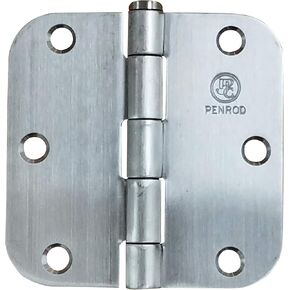 Stainless Steel Door Hinges 3.5 Inch with 5/8 Inch Radius, Highly Rust Resistant, 2 Pack