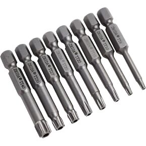 Security Torx Screwdriver Bits T8H T10H T15H T20H T25H T27H T30H T40H 5-pack (H1/4x50xT20H)
