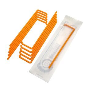 100PCS Cell Spreaders L-Shaped Disposable, Orange, Sterile, Individual Package