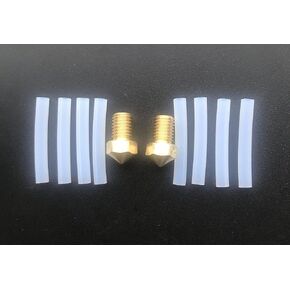 FlashForge Creator Pro 2 3D Printer Repair Parts, 2 Nozzles and 8 Teflon Tubes