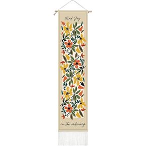 Indotribe, Tapestry for Bedroom Aesthetic- 52x13 Inch, Wall Tapestry for Room Decor | Vertical Tapestry Wall Hanging | Tapestry for Nursery Wall Decor | Vertical Wall Decor | Tapestries For Bedroom (Floral)