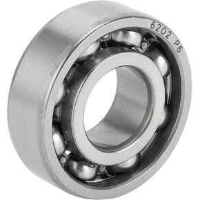 ACROPIX 6202 Deep Groove Ball Bearings P6 15x35x11mm Lubricated Bearings Open Type Silver Tone Scooter Skateboard Wheel