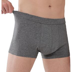 Incontinence Underwear for Men Washable Leak Proof Bladder Control Briefs with 60 ml Absorbency 1 Pack (Black, L)