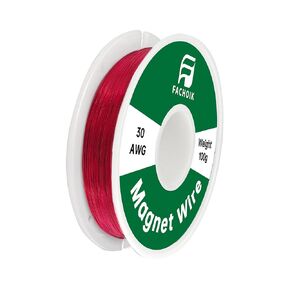 24 AWG-100g Magnet Wire - Enameled Wire - Enameled Magnet Winding Wire Used for Transformers Inductors (100g, 24AWG)