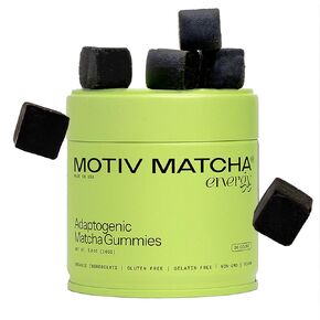 Motiv Matcha Gummies, Superfood Energy Gummies with Organic Matcha Green Tea & Adaptogens to Support Cellular Energy, Reduces Stress & Improve Brain Function - Vegan, Gluten Free, Non GMO