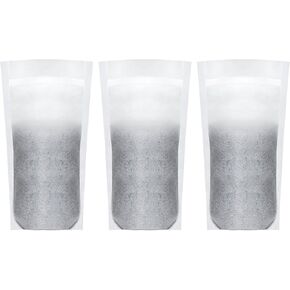 AQUA CREST Replacement for Brita® Refillable Filter, Brita® Refillable Water Filtration System, Less Plastic, Replaces 1,800 Plastic Water Bottles a Year, 3 Filters