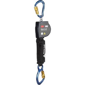 3M DBI-SALA Nano-Lok Twin-Leg Arc Flash Self-Retracting Lifeline 3100581, Web, Aluminum rebar Lock Hooks, 8 ft.
