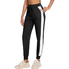 Women's Joggers Pants with Zipper Pockets High Waisted Athletic Drawstring Sweatpants for Lounge Workout Jogging 2024