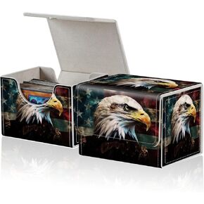 for MTG Commander Deck Box,Card Deck Box for Trading Card Yugioh MTG Cards,Fits 100 Double Sleeved Cards,PU Leather Strong Magnet Card Deck Case for Magic Commander TCG CCG,Black Cat Forest in Kuwait