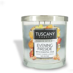 Tuscany Candle Evening Fireside Long-Lasting Scented Jar Candle, 14 oz