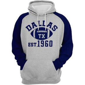 Mens Graphic City Letter Fully Embroidery Hoodie Classic Pullover Sweatshirts Apparel Football Team Fans Gifts
