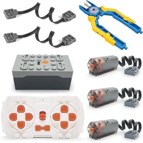 Power Function Motor Set, High Speed M Motor Technology Remote Control Battery Box APP Building Blocks MOC Accessories, Compatible with Lego Technic (3M)