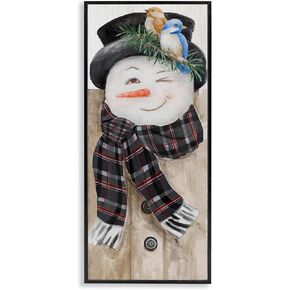 Stupell Industries Baby Jesus Cradle Away in Manger Musical Script, Designed by Andi Metz Black Framed Wall Art, 12 x 12, Tan
